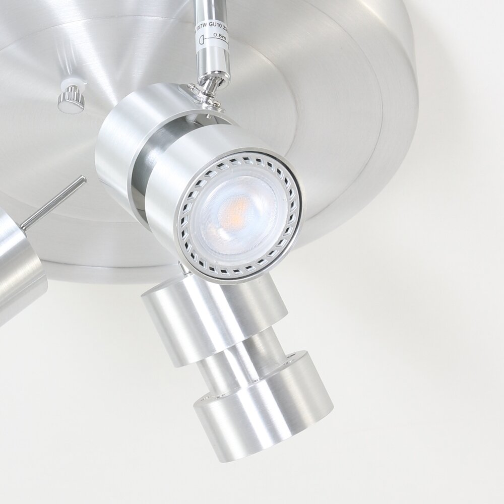Steinhauer NATASJA Ceiling Light LED stainless steel, 3-light sources