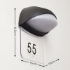 TANGURO lighted house number LED black, 1-light source