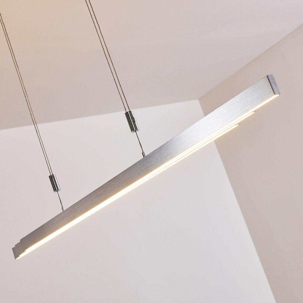 Airolo Pendant Light LED chrome, matt nickel, 3-light sources