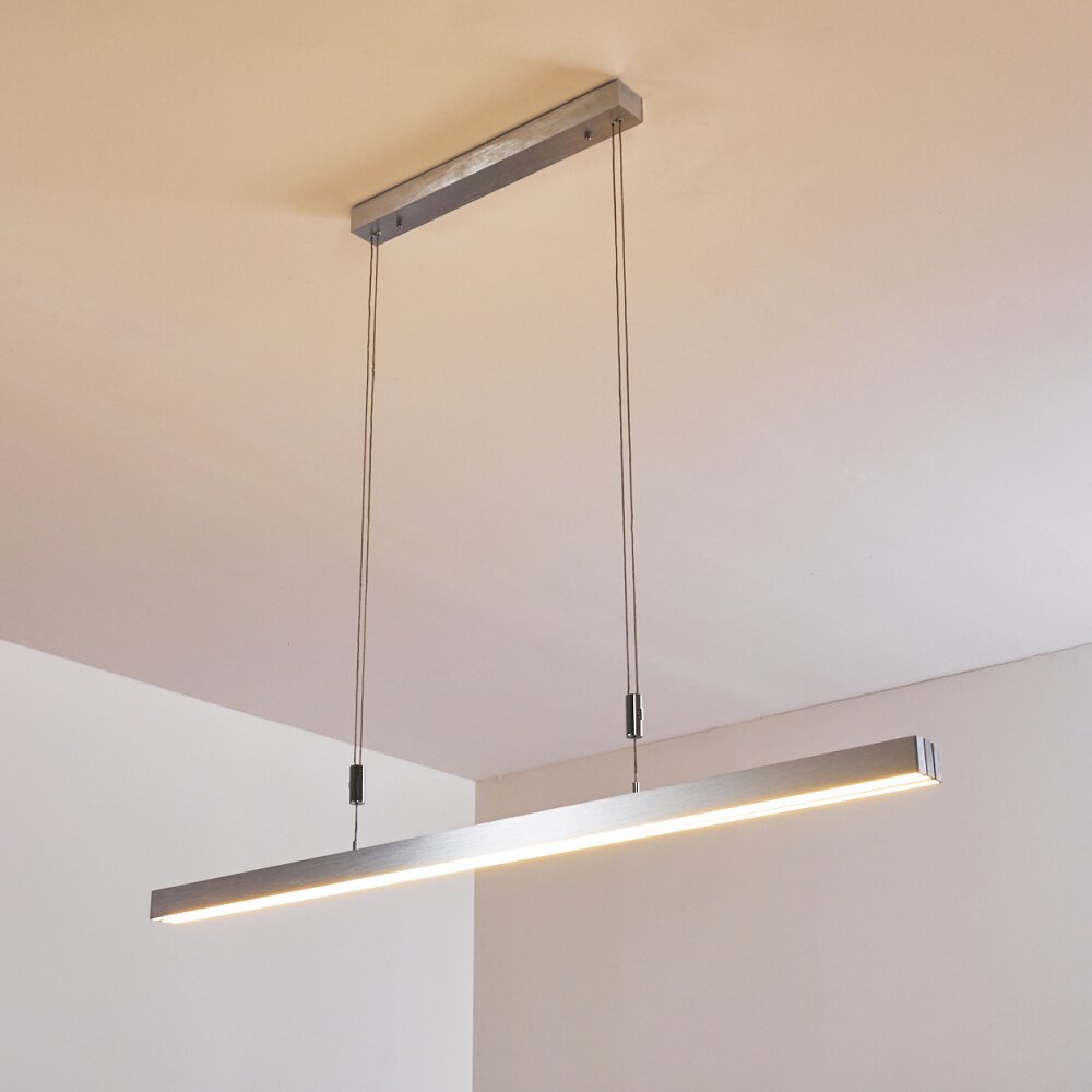 Airolo Pendant Light LED chrome, matt nickel, 3-light sources