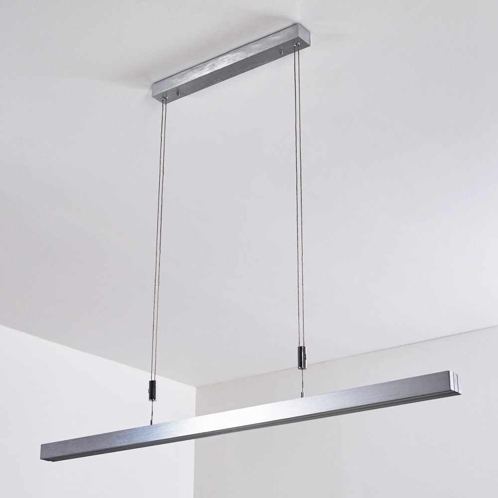 Airolo Pendant Light LED chrome, matt nickel, 3-light sources