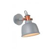 Lucide TJOLL wall light grey, 1-light source