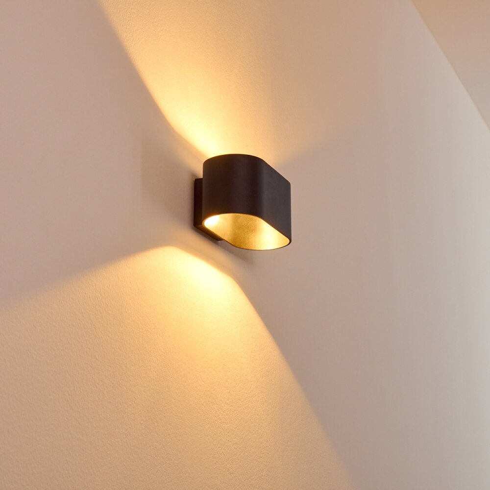 Wall Light Dapp black, 1-light source