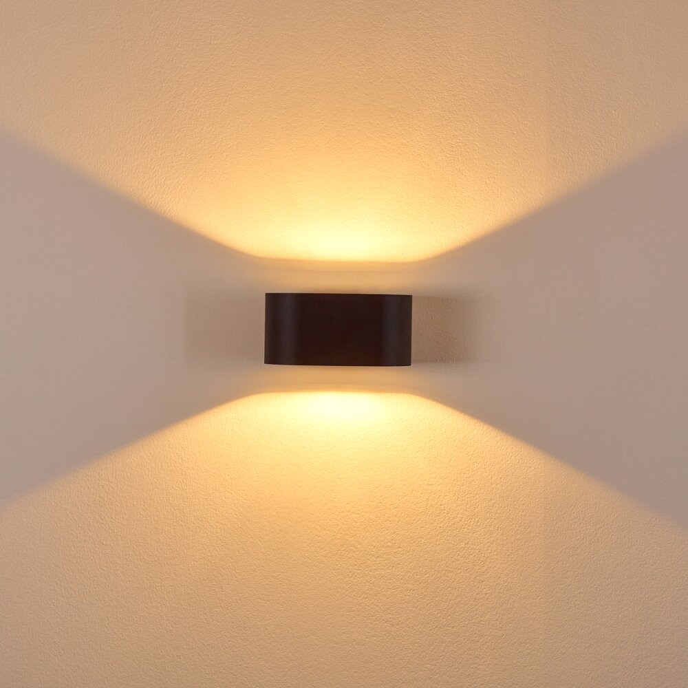 Wall Light Dapp black, 1-light source
