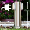 Catania outdoor socket stainless steel