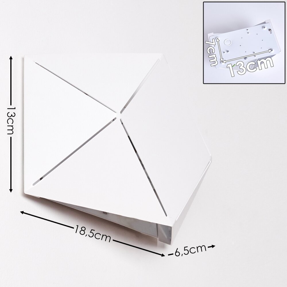 SHOUVER Wall Light LED white, 1-light source