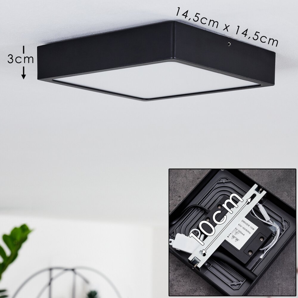 KRAGOS Ceiling Light LED black, 1-light source