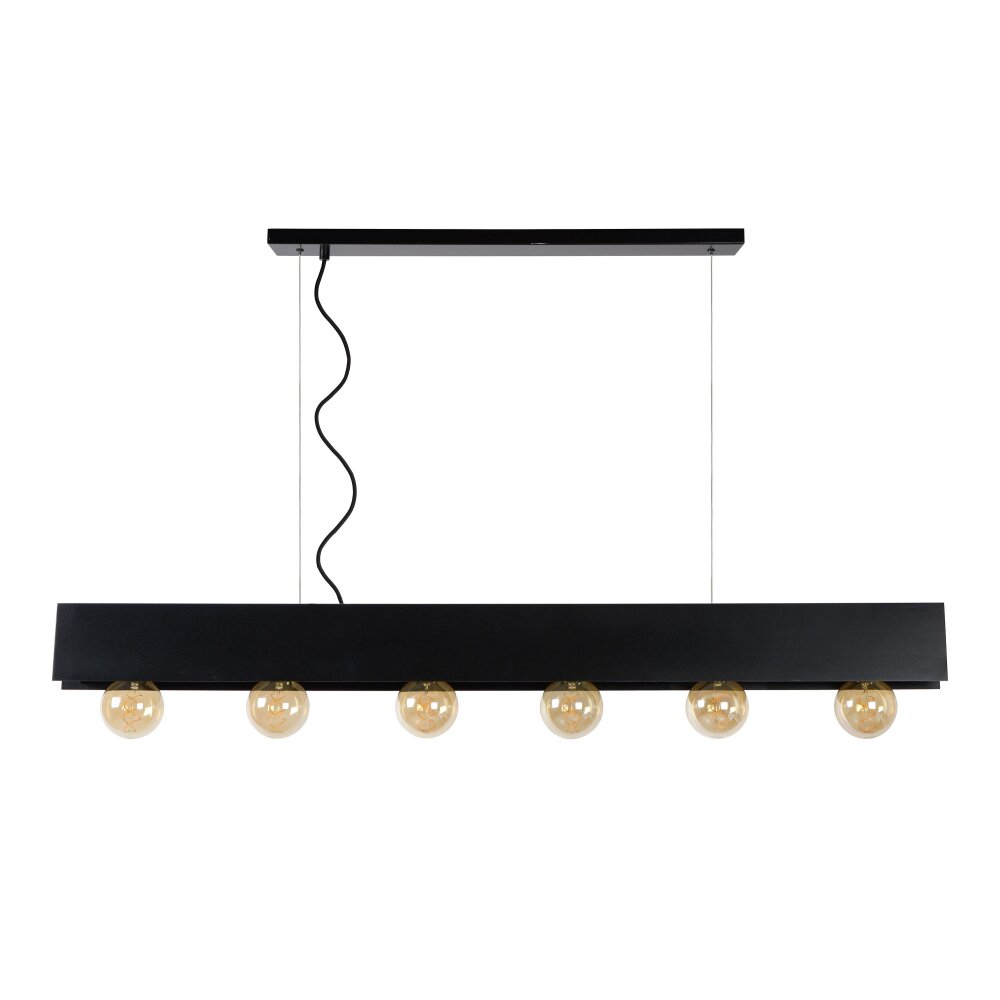 Lucide SURTUS Pendant Light black, 6-light sources