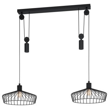 Eglo WINKWORTH Pendant Light black, 2-light sources