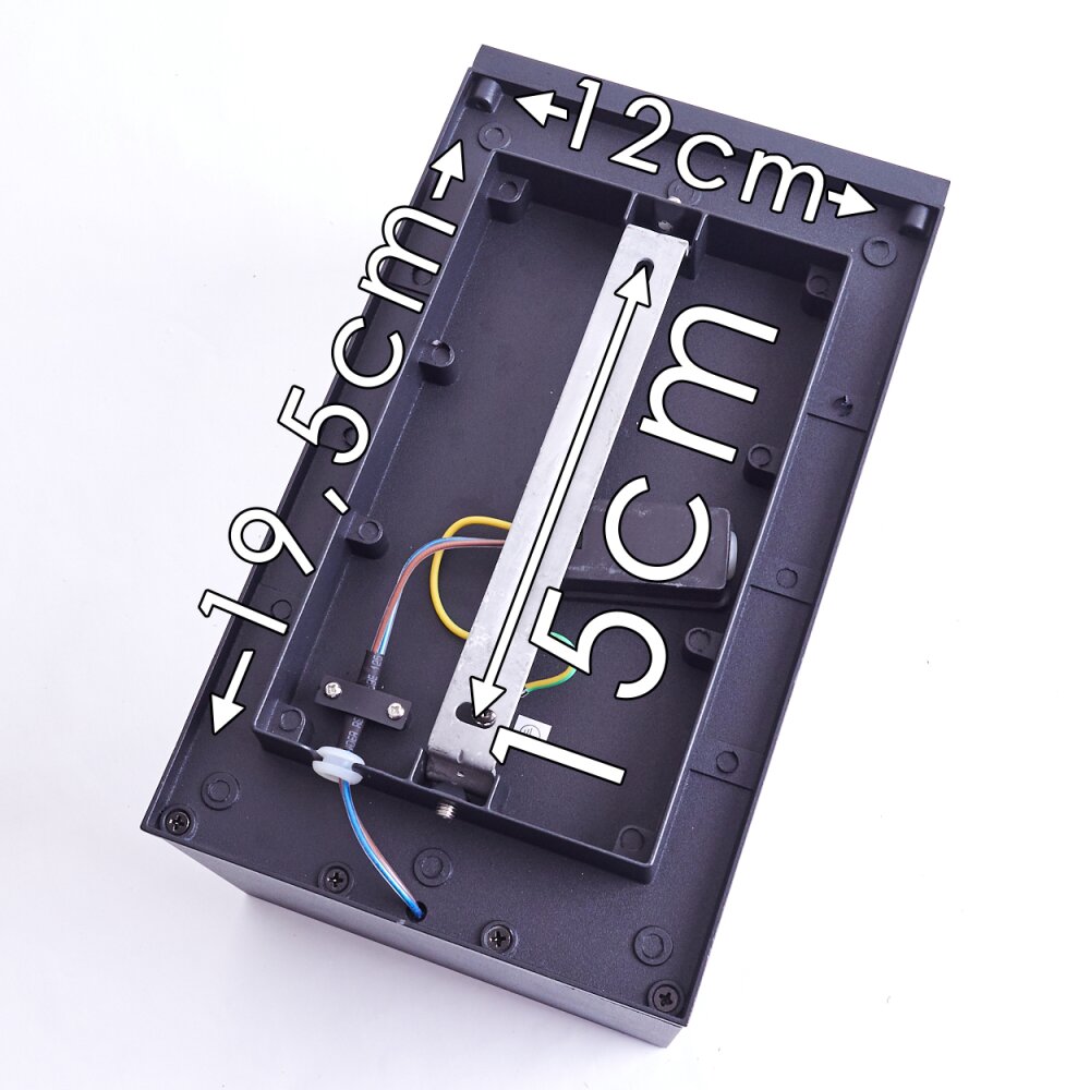 LESOTHO Outdoor Wall Light black, 1-light source