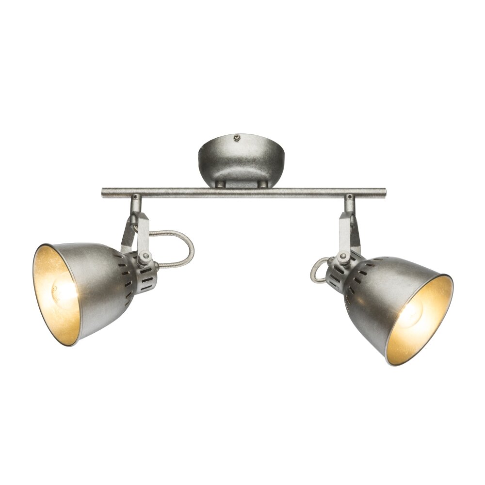 Globo HERNAN ceiling spotlight grey, silver, 2-light sources