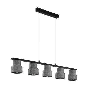 Eglo HILCOTT Pendant Light black, 5-light sources