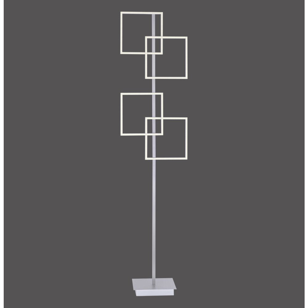 Paul Neuhaus INIGO Floor Lamp LED stainless steel, 4-light sources, Remote control