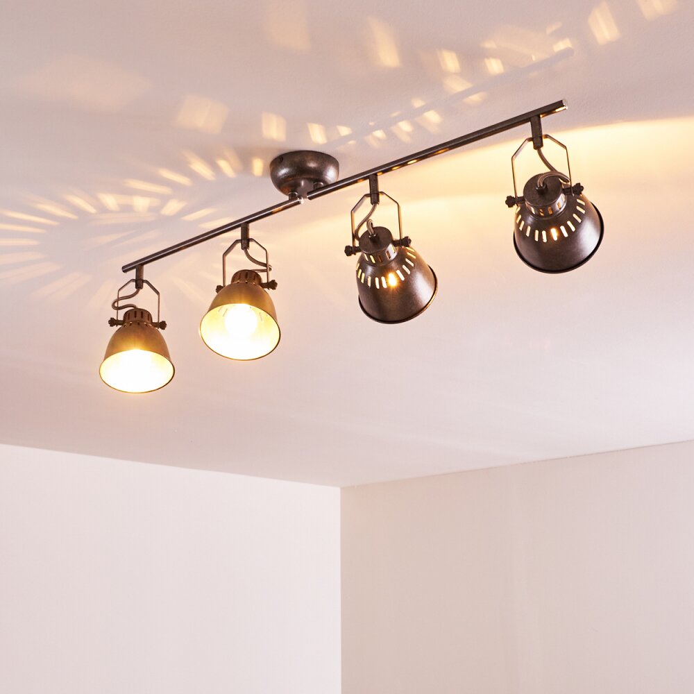 NANLIA Ceiling light grey, silver, 4-light sources
