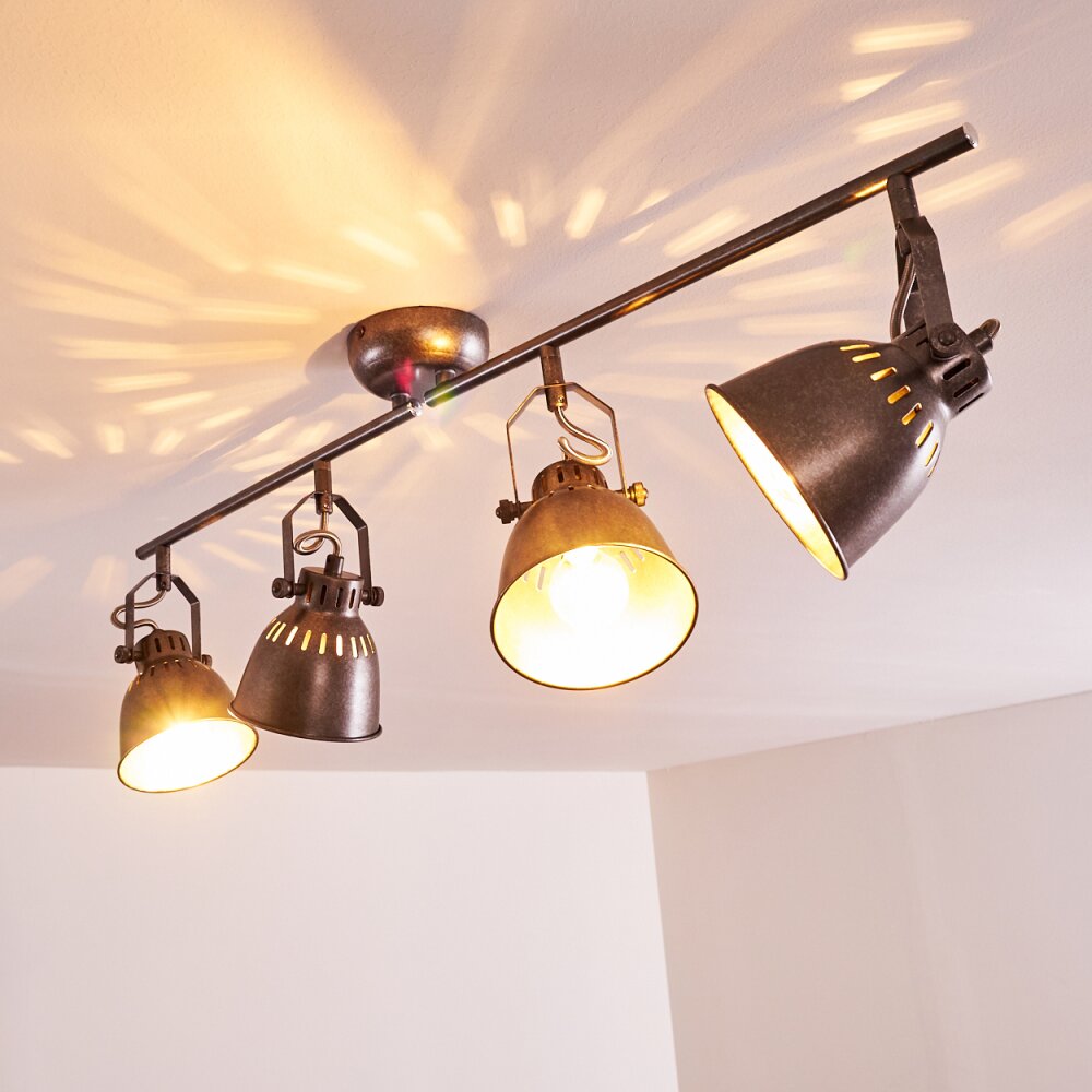 NANLIA Ceiling light grey, silver, 4-light sources