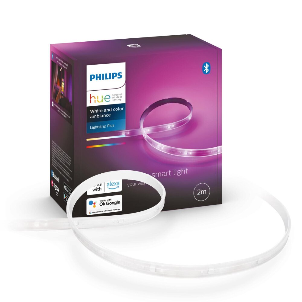 Philips HUE AMBIANCE & COLOR Base WHITE PLUS LIGHTSTRIP 8718699703424 set LED