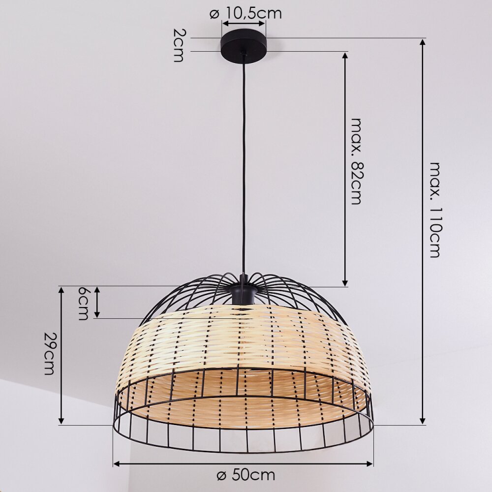SAMAL Pendant Light black, 1-light source