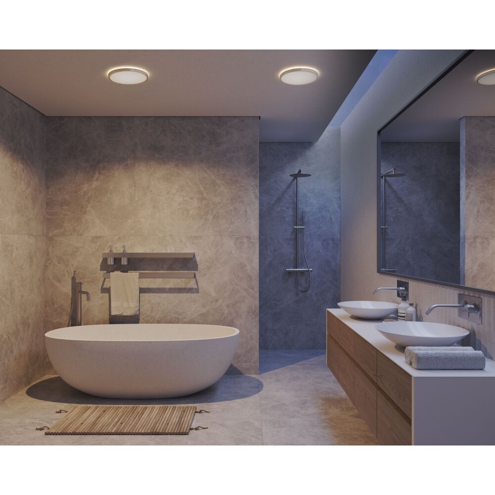 Nordlux OJA Ceiling Light LED chrome, 1-light source