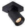 Lucide NIGEL ceiling spotlight LED black, 1-light source