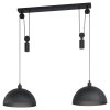 Eglo WINKWORTH Pendant Light black, 2-light sources