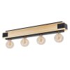 Eglo LAYHAM Ceiling Light brown, black, 4-light sources