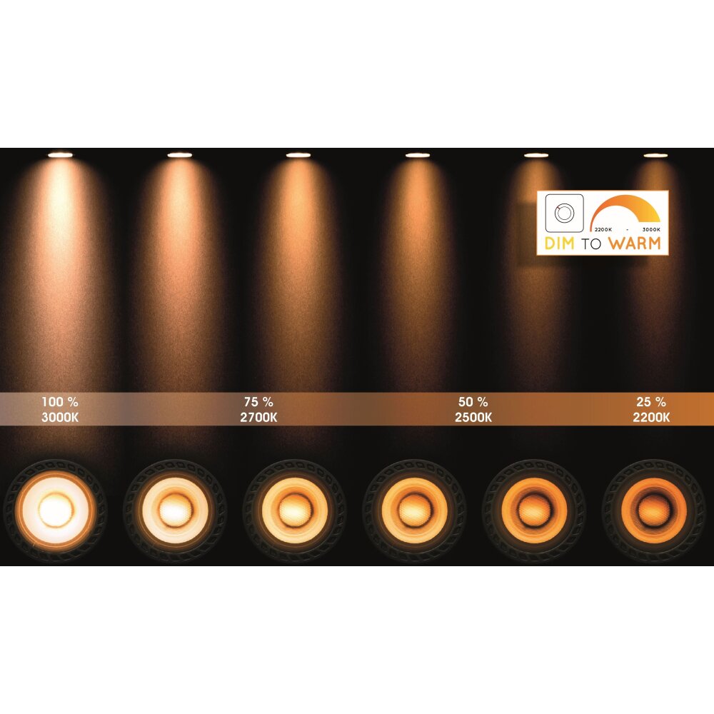 Lucide TALA ceiling spotlight LED black, 2-light sources