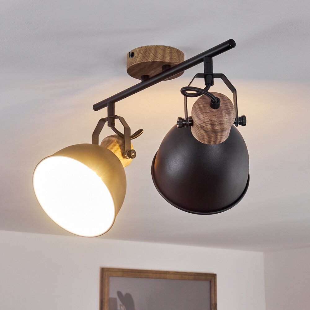 BANJUL Ceiling Light black, 2-light sources