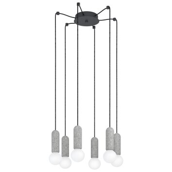 Eglo GIACONECCHIA Pendant Light anthracite, 6-light sources