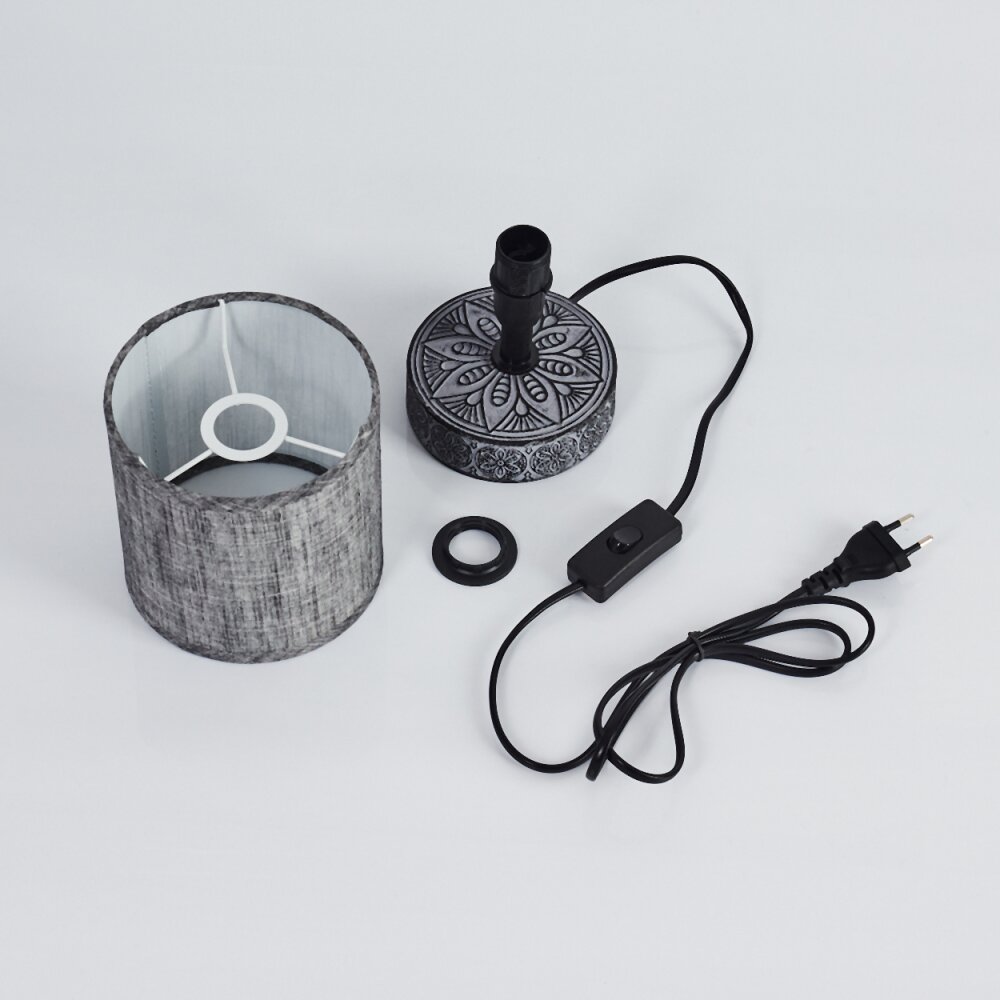 KIGOMBO Table lamp grey, black, 1-light source