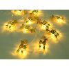 Globo BAILY rope lights LED gold, 10-light sources