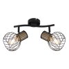 Globo LUISE Spotlight black, 2-light sources