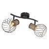 Globo LUISE Spotlight black, 2-light sources