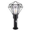 Globo HORACE outdoor light black, 1-light source, Motion sensor