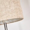 SHIBURG Table lamp Dark wood, silver, 1-light source