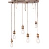 Globo MUCHA Pendant Light Light wood, 6-light sources