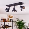 CHAGRES Ceiling Light black, 3-light sources