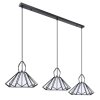 Globo GISELA Pendant Light black, 3-light sources