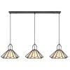 Globo GISELA Pendant Light black, 3-light sources