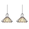 Globo GISELA Pendant Light black, 3-light sources