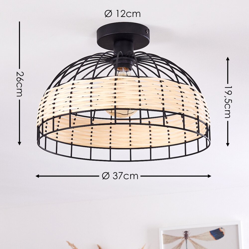 RECINTO Ceiling Light black, 1-light source