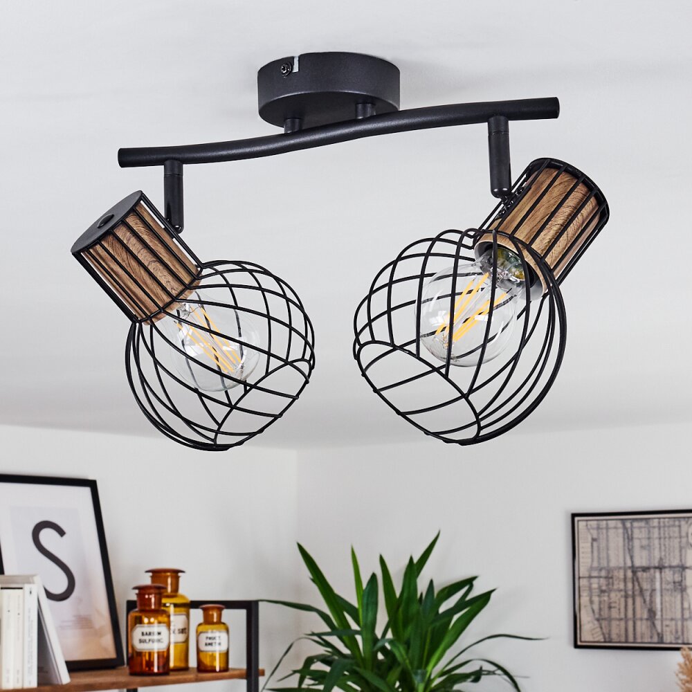 KOLER Ceiling Light black, 2-light sources