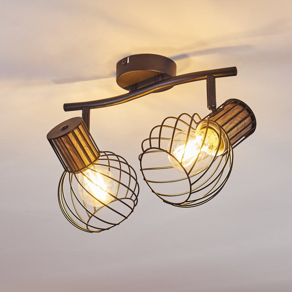 KOLER Ceiling Light black, 2-light sources