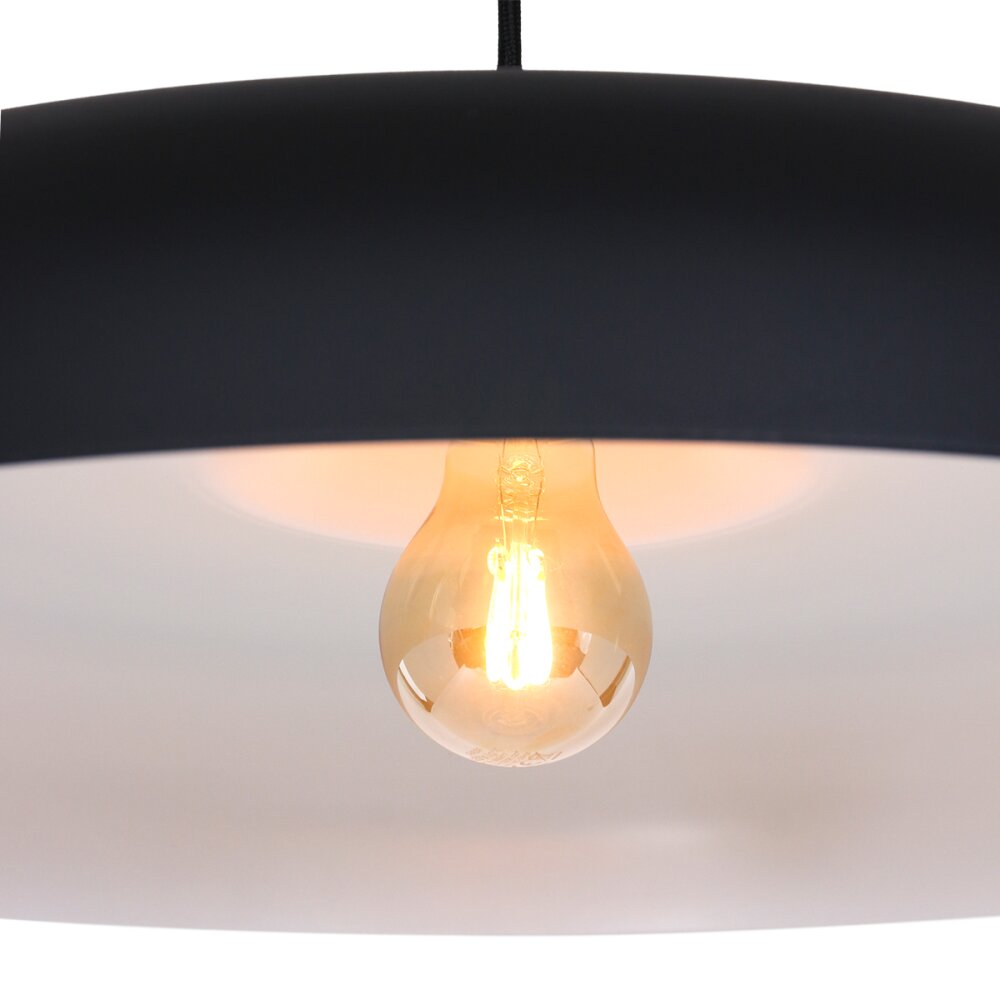 Steinhauer KRISIP Pendant Light black, white, 1-light source