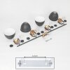 BANJUL Ceiling Light grey, white, 4-light sources