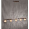 Paul Neuhaus GRETA pendant light rust-coloured, 5-light sources