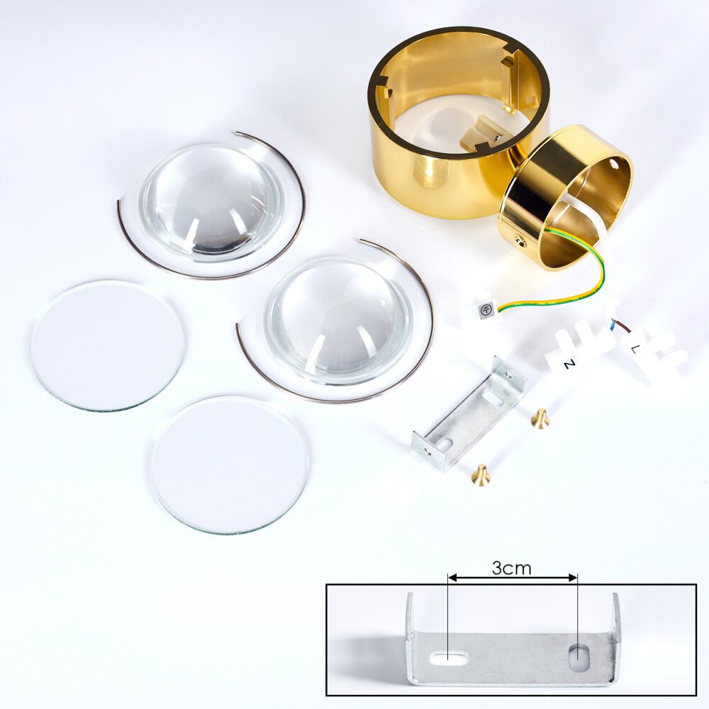 SAPRI Wall Light gold, 1-light source