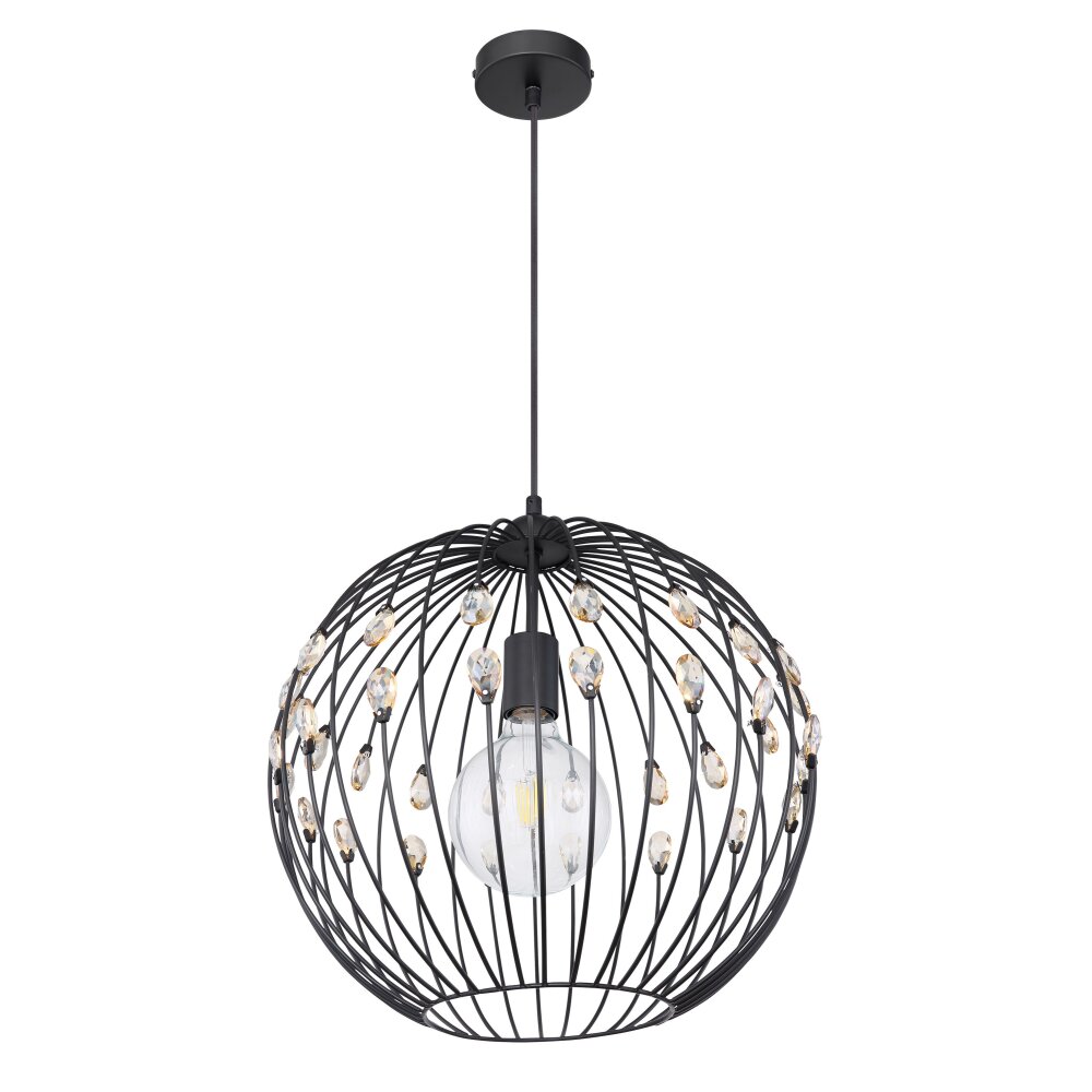 Globo HANAKO Pendant Light black, 1-light source
