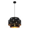 Globo ABBEY Pendant Light black, 1-light source