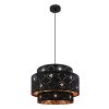 Globo ABBEY Pendant Light black, 1-light source