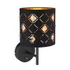 Globo ABBEY Wall Light black, 1-light source